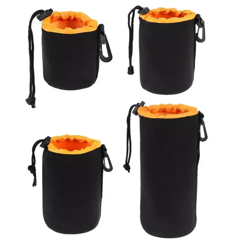 

1Pcs Camera Lens Pouch Bag Neoprene Waterproof Soft Video Camera Lens Pouch Bag Case Full Size S M L XL Camera Lens Protector
