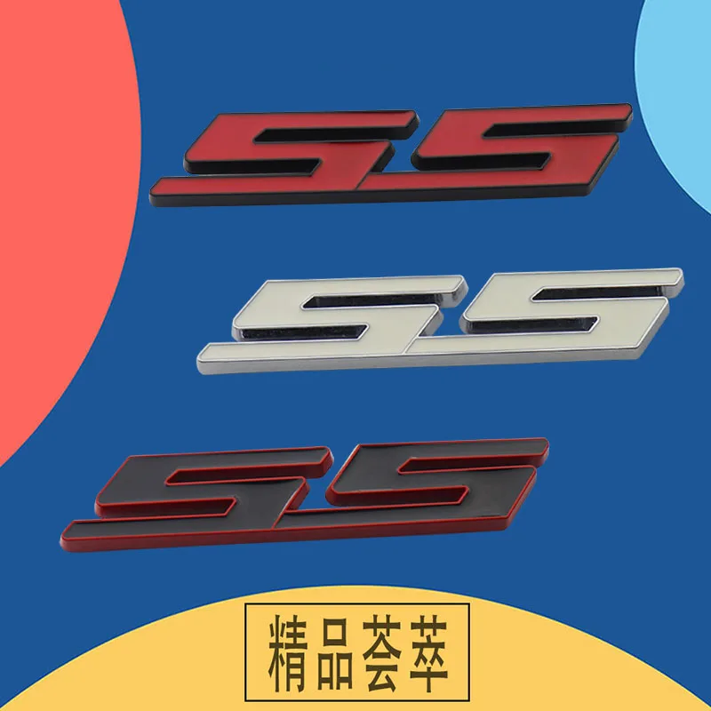 Автомобильная металлическая красная SS Для Camaro Передняя решетка гриль значок