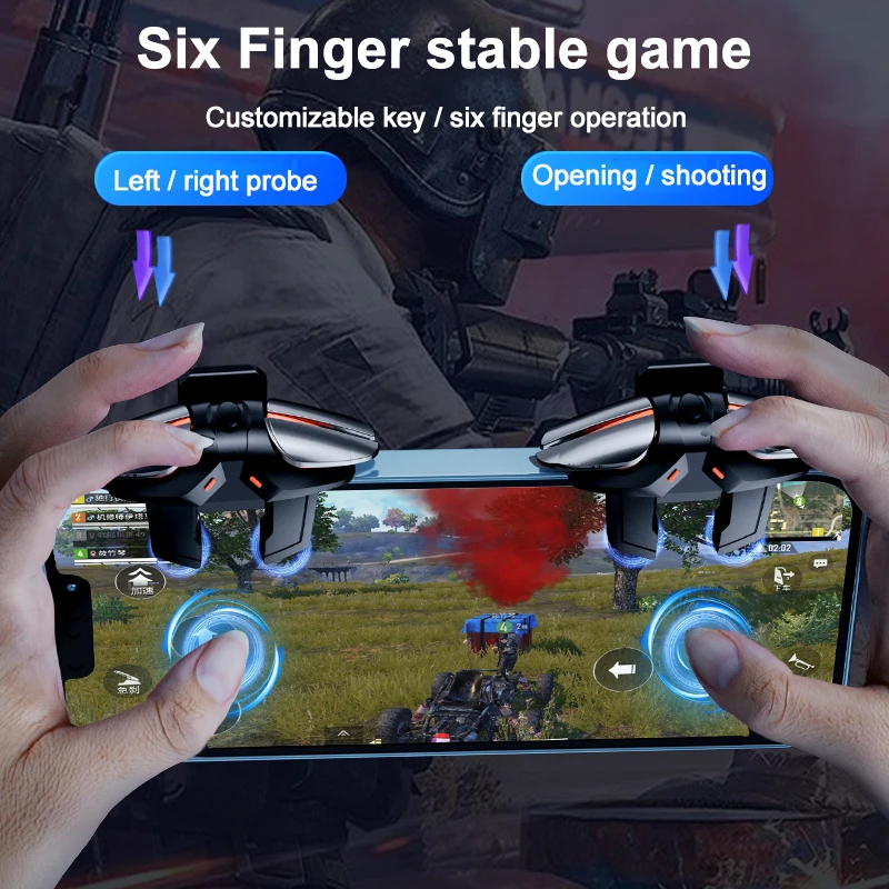 Мобильный игровой триггер для PUBG контроллер телефона геймпад джойстик стрельбы