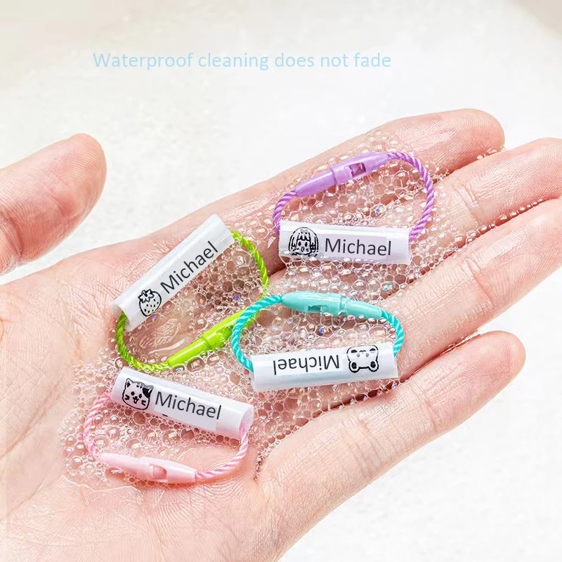 Кольцо с именем на заказ подвеска для детской обуви школьного портфеля чашки