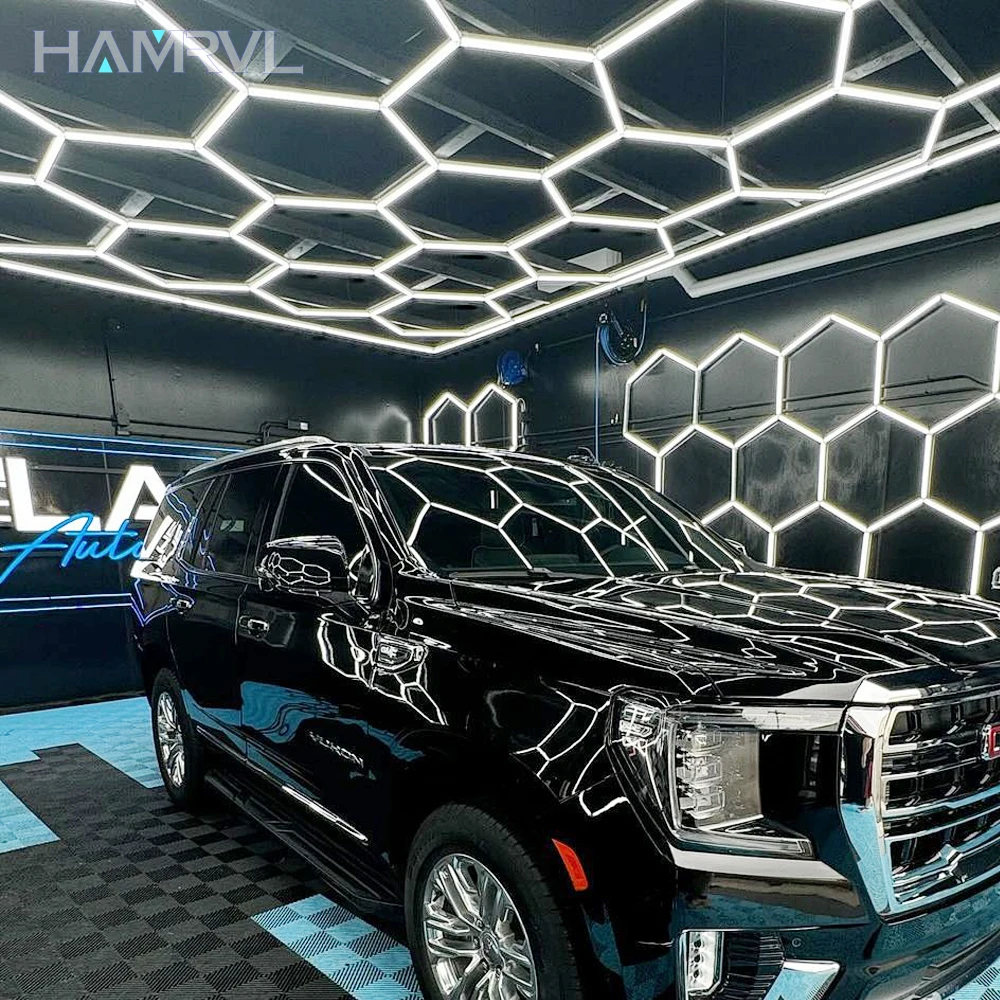 4S Большое шестиугольное светодиодное освещение для гаражного освещения Workshop Mall