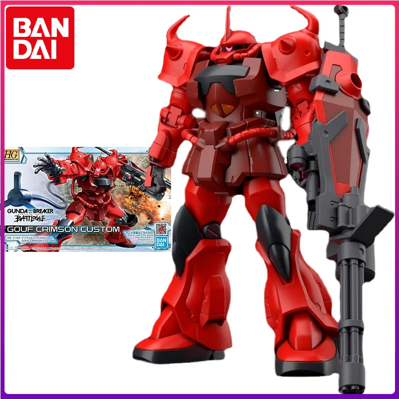 

Bandai Original Gundam Model Kit Anime Figure HG 1/144 GOUF CRIMSON CUSTOM Action Figures Collectible Toys Gifts for Kids