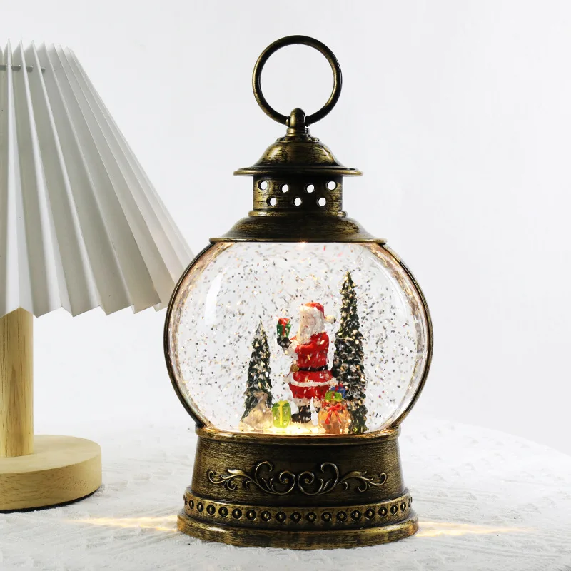 

Christmas Decoration Wind Lamp Music Box Crystal Ball Old Man Christmas Tree Lamp Decoration Christmas Gift