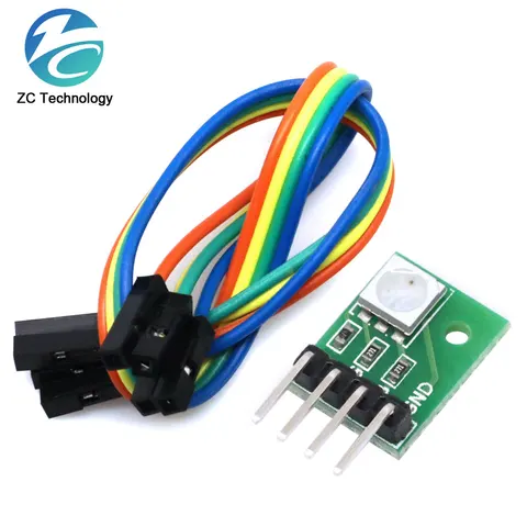 Набор «сделай сам» 5050 SMD RGB светодиодный модуль диодов для arduino полноцветная Трехцветная коммутационная плата Dupont провода кабель электроника 5 В