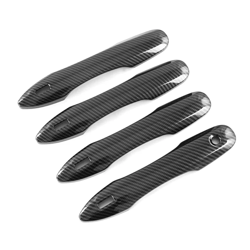 4 шт. накладки на дверные ручки автомобиля из углеродного волокна для Subaru Solterra Toyota