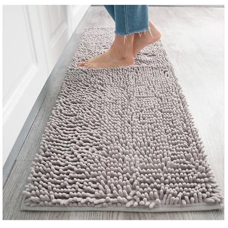 

Absorbent Microfiber Bath Mat, Soft And Fluffy Bathroom Mat, Shower Room Carpet