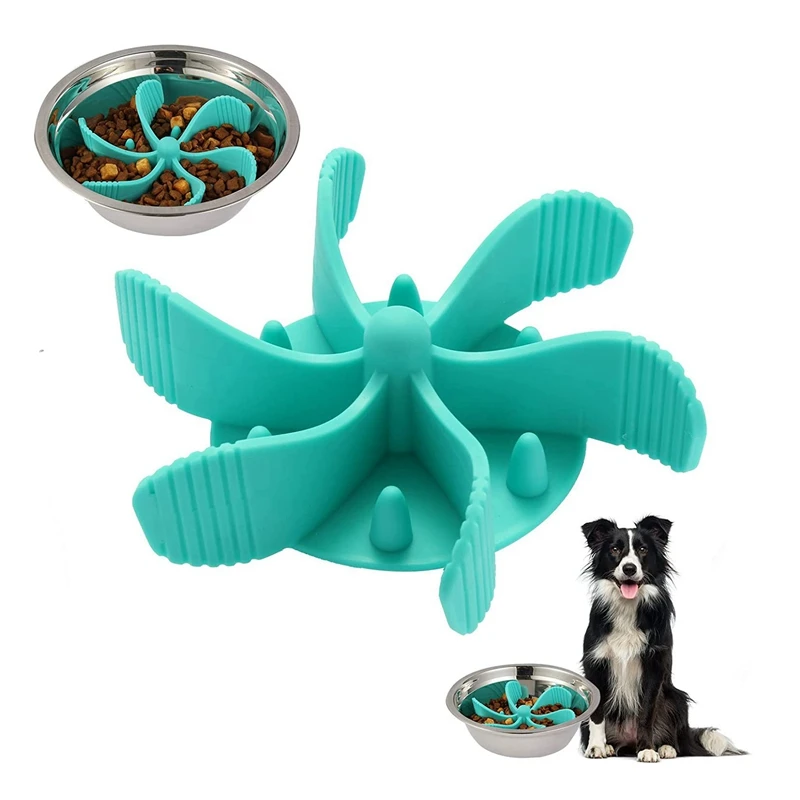 

Slow Feeder Dog Bowls Insert,Dog Bowl Slow Feeder With Strong Suction Cups For Large Breed Medium Small Size Dog And Cat