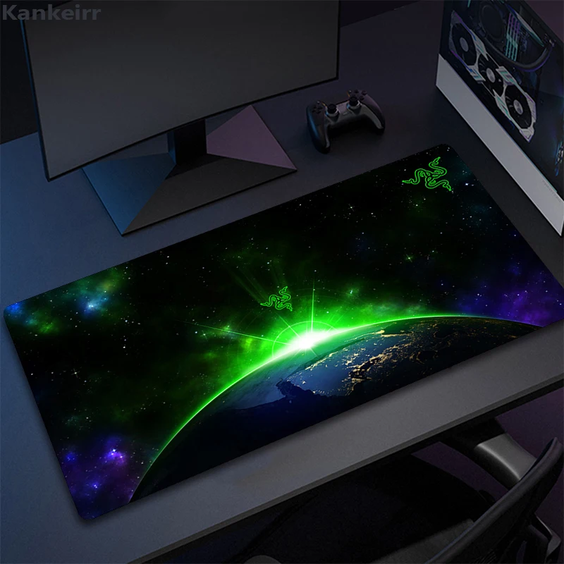 

Xxl RAZER 3d Mouse Pad Gamer Cabinet Computer Desk Mat Pc Gaming Accessories Keyboard Carpet Aesthetic Mousepad Non-slip Deskmat