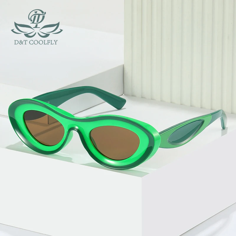 

Новинка 2023, модные Овальные Солнцезащитные очки DCF для женщин и мужчин, оправа с цветными линзами из поликарбоната, винтажные аксессуары в пляжном стиле Y2K, трендовые очки, крутые UV400