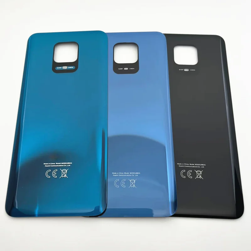 

For Xiaomi Redmi Note 9S Note 9 Pro 64MP Battery Back Cover 3D Glass Panel Rear Door Housing Case Replace Camera lens