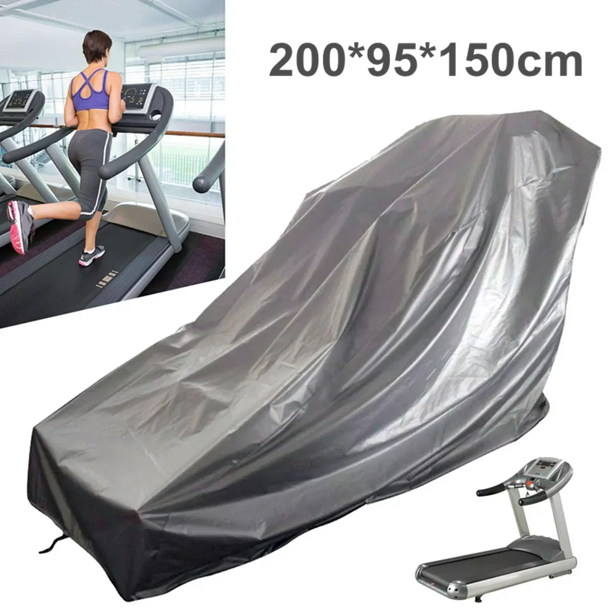 

Outdoor household mini treadmill dust and rain cover sports bike sun and dust cover