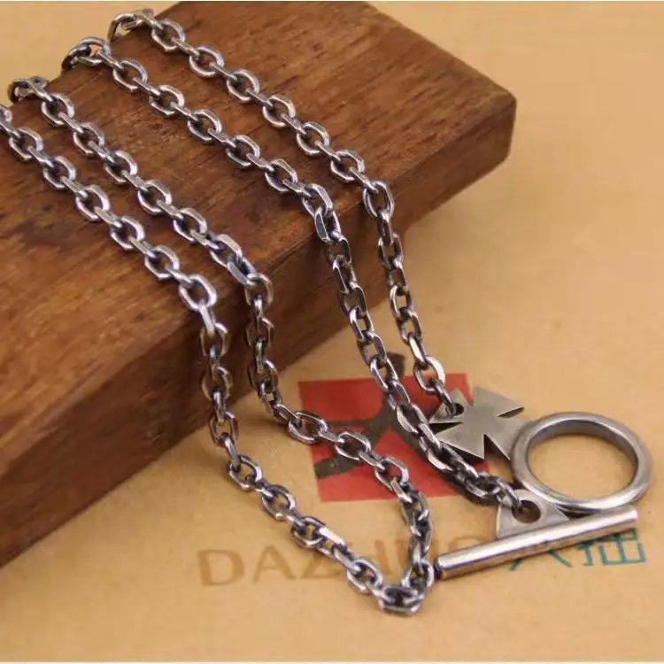 Ожерелье с длинной пряжкой SH Gaoshan 4,5 мм, цепочка тайцзяо, ручная работа