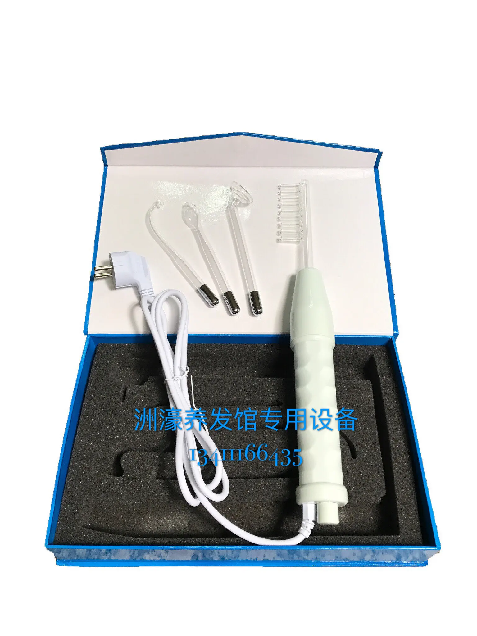 Scalp care device high frequency ozone comb set high-frequency red light comb electric therapy comb handle magic comb separate