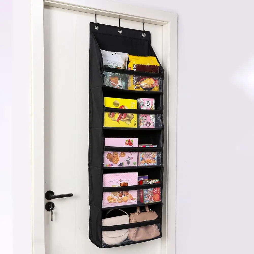 

Wall Hanging Storage Hanging Bag PVC 5 Grid Pocket Multi-layer Debris Sorting Bag Transparent Underwear Storage Organizer