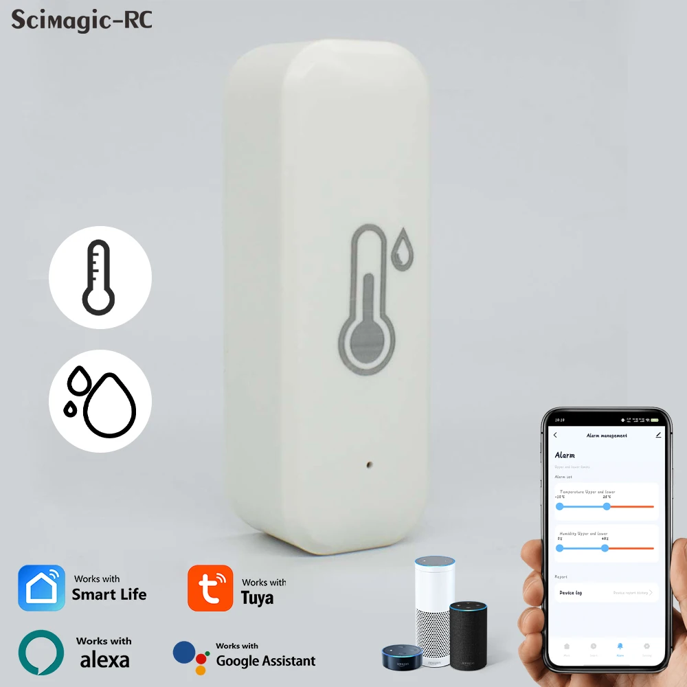 

Датчик температуры и влажности Scimagic-RC Tuya