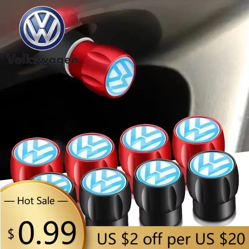 Фото Колпачки на ниппель для колес Volkswagen (VW) R-Line, Golf, GTI, Passat, Jetta, Beetle, Magotan, Tiguan, Scirocco №1