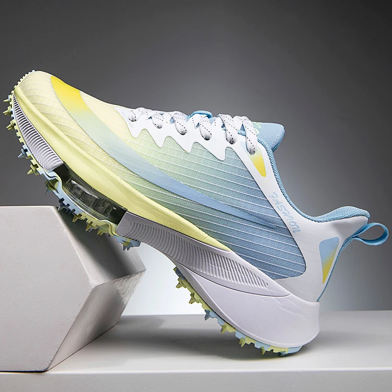 

2023 New Men Women Track and Field Shoes Breathable Running Sneakers Low Top Long Jump Spikes Shoes Comfortable Outdoor Trainers