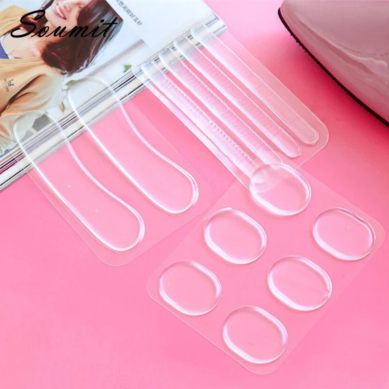 

Soft Silicone Insert Heel Silicone Gel Heel Protector High Heel Feet Care Accessories Clear quality Fashion Styles Liner Grips