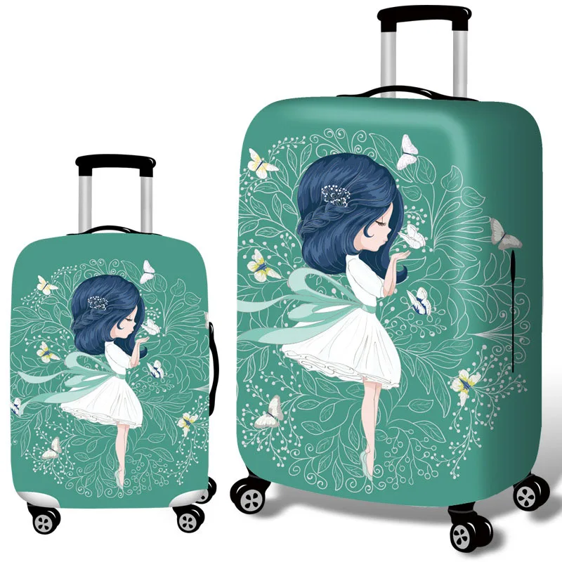 Case Travel Accessorie Elastic Polyester Luggage Dust Cover