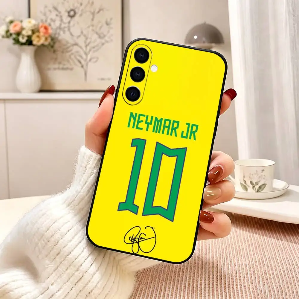 Фото Чехол для телефона Football Superstar Neymar, черный, силиконовый, мягкий, для Samsung Galaxy A73, A72, A71, A70, A53, A52, A51 №2