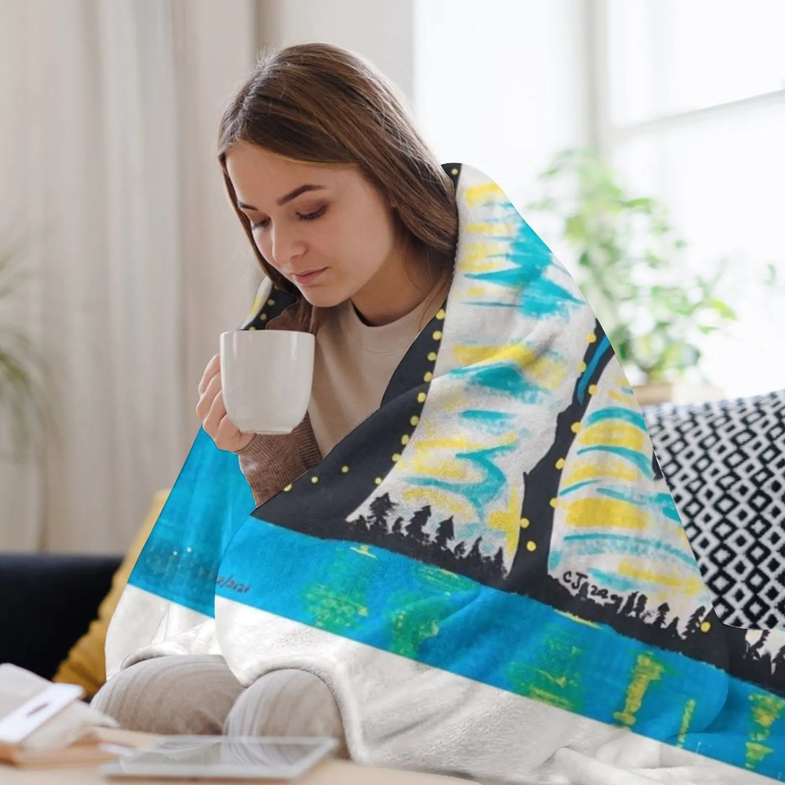 Одеяло Shawnee Peak Mountain Love in Maine диван-кровать забавный подарок одеяла для диванов