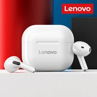 lenovo lp40 wireless headphone tws bluetooth 5 0 earphones dual stereo noise reduction bass headset touch control earbuds 300mah