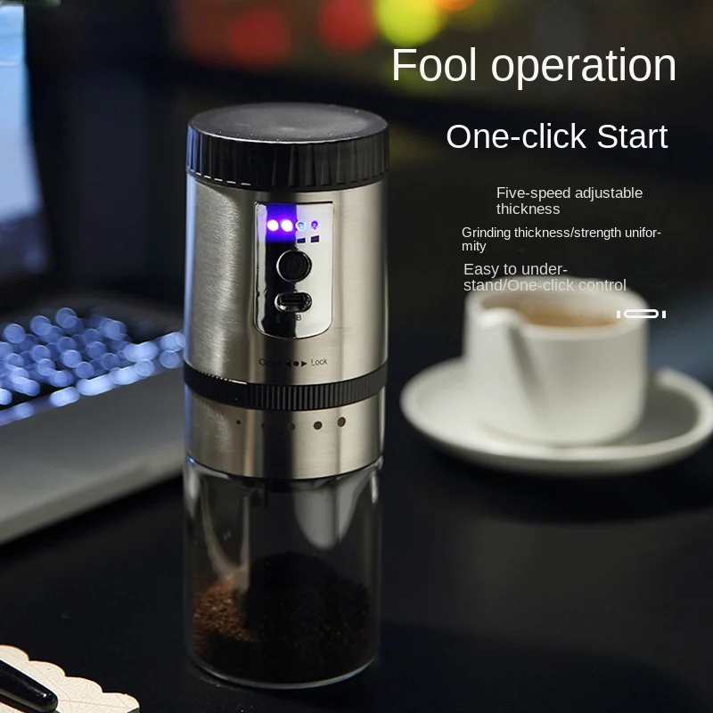 

Electric Coffee Grinder Full Automatic Coffee Grinder Cross Border Mini Household Portable Coffee Grinder