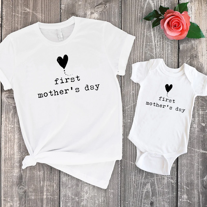 

Mama and Me Mother's Day Shirts Mothers Day Onesie Mommy and Me First Mothers Day Mom and Daughter Matching Clothes New