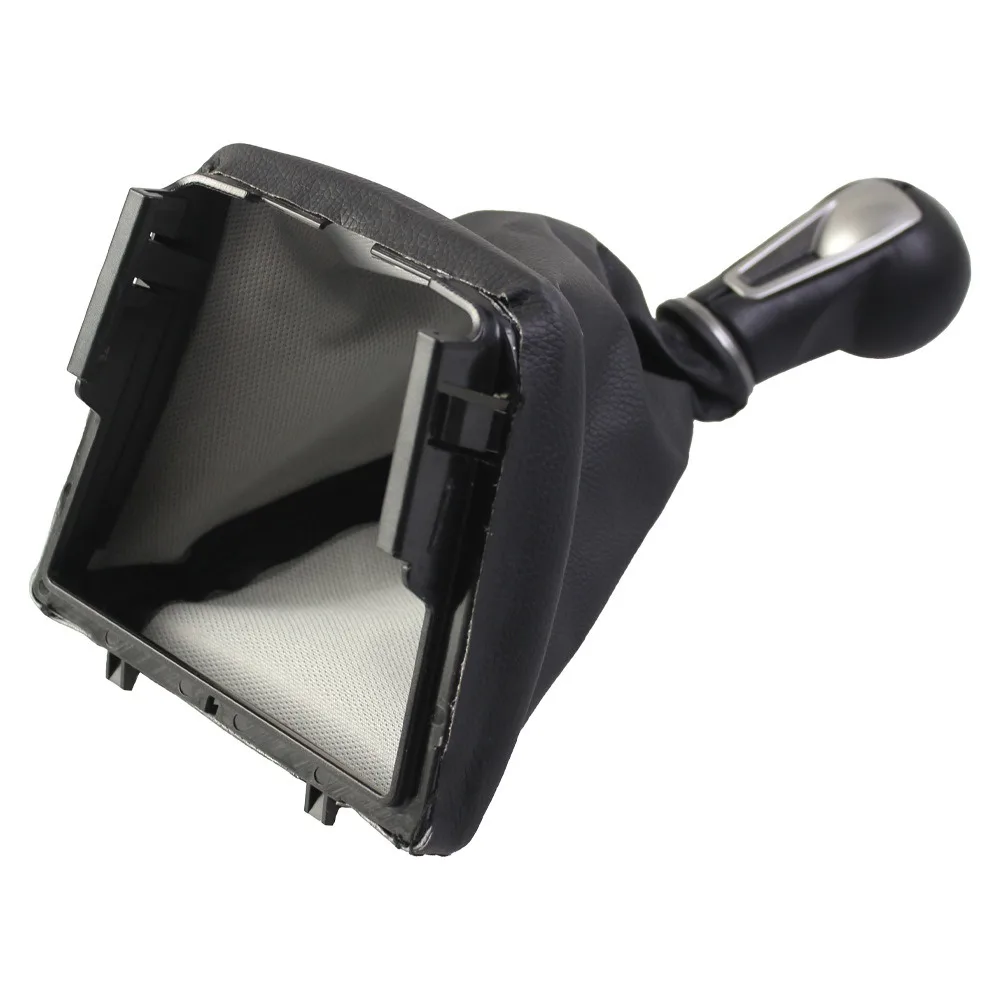 Фото Ручка переключения передач с кожаным чехлом-пыльником для SEAT IBIZA IV 6J 2009-2012, рычаг переключения передач №3
