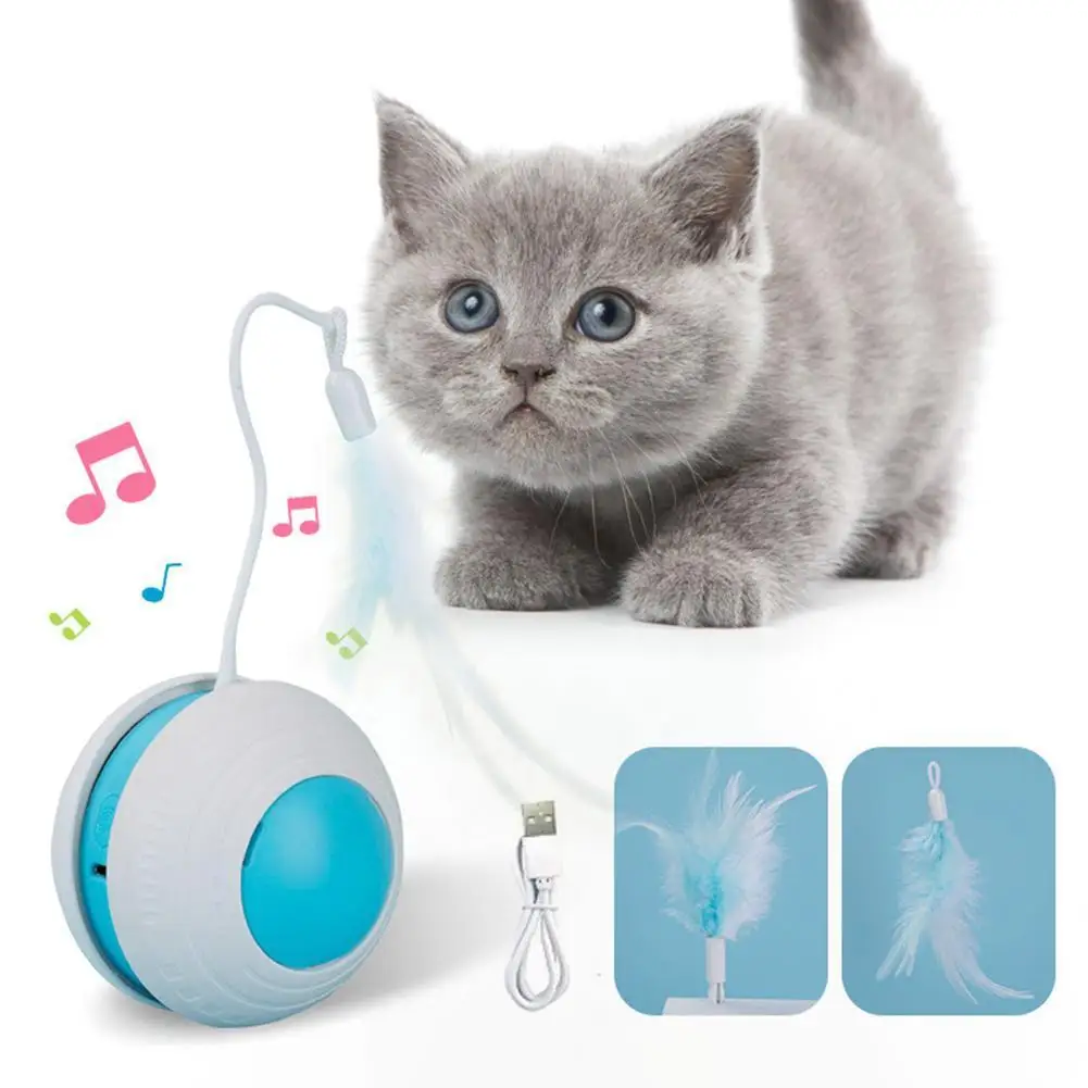 

Interactive Ball Toys 2in1 Bird Sound S Sticks Charging Toys Pet Moving Led Moving Automatic Usb Rolling Toy S Ca U0s7