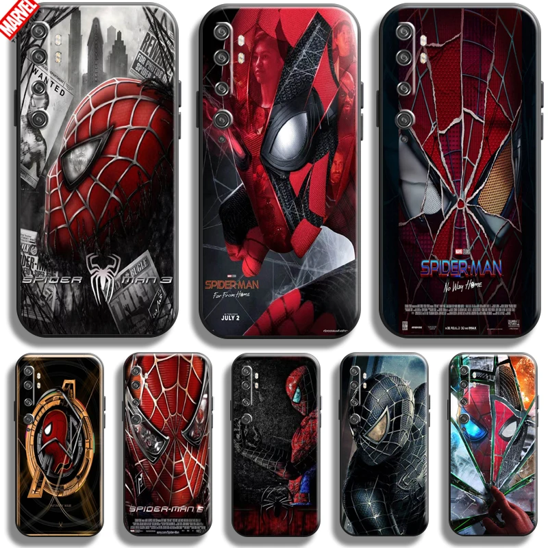

Spiderman Marvel For Xiaomi Mi Note 10 10 Pro 10 Lite Phone Case Soft Silicon Coque Cover Black Funda Thor