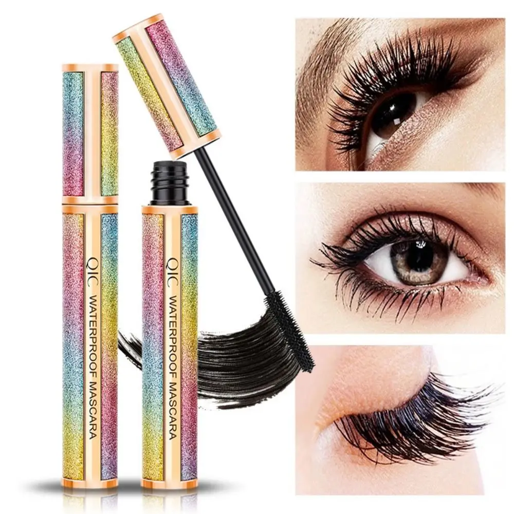 

Long Black Lash Cosmetics Eye Makeup Lashes Thick Lengthening Waterproof 4D Silk Fiber Mascara Curling Extension