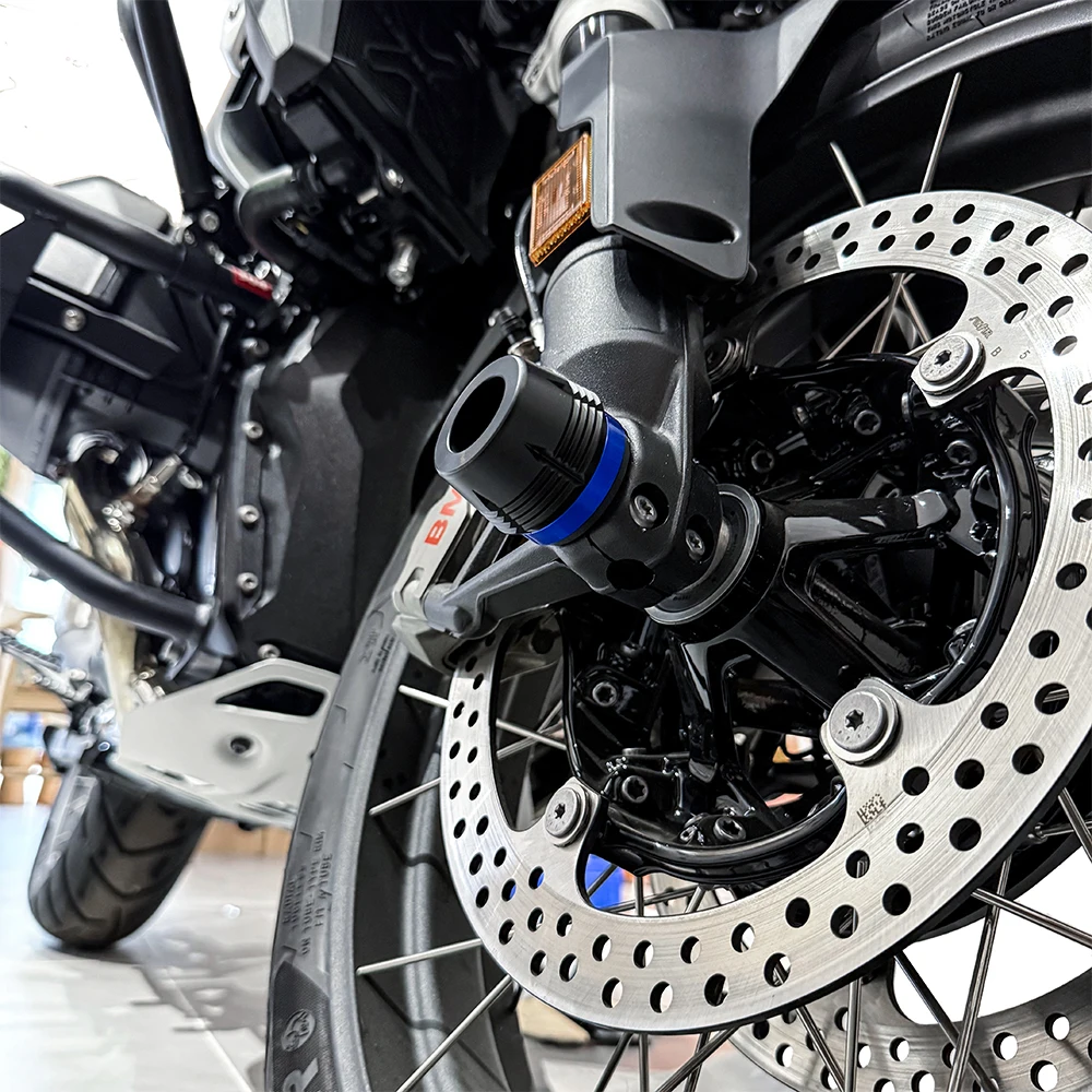 Фото Для BMW R1300GS R 1300GS R 1300 GS ADV ADVENTURE Option 719 2024, аксессуары для мотоциклов, ось переднего колеса, защита от столкновений, слайдер №2