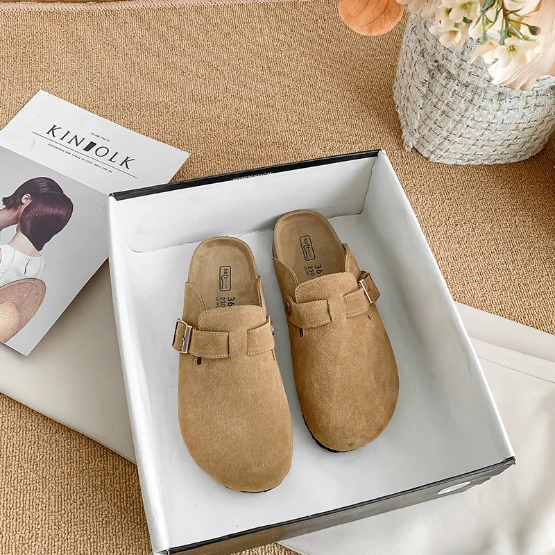 2023 Fashion Women's Shoes Slippers Spring Women's Closed Toe Slippers Shoes for Women Indoor House Slippers Ladies Slides 35-40