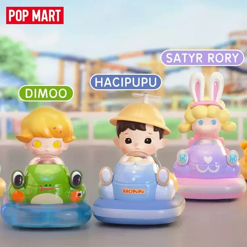 Фото POP MART POPCAR Серия машинок-бамперов Labubu Molly SKULLPANDA: Коллекционные фигурки-сюрпризы в закрытой упаковке, милые фигурки, подарок №1