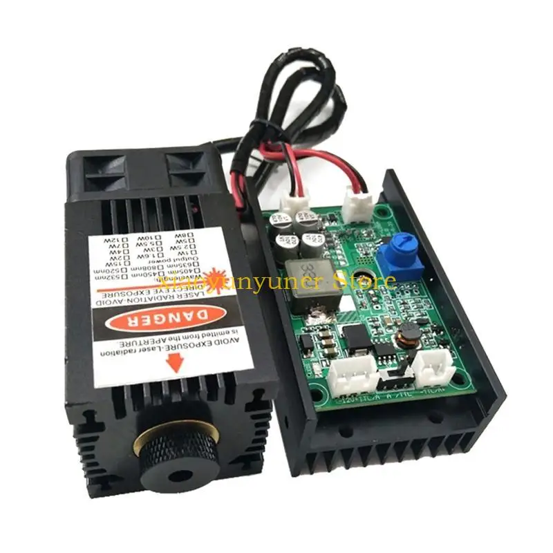 Фото P9JB 15W 450nm 15000mw Синяя плата драйвера с модулем TTL-гравера DIY №3