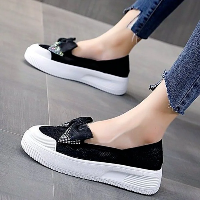 

Summer New Women Flat Shoes Women's Fashion Solid Color Flat Thick Vulcanized Shoes Retro Roman Style Single Shoes Women's Tide
