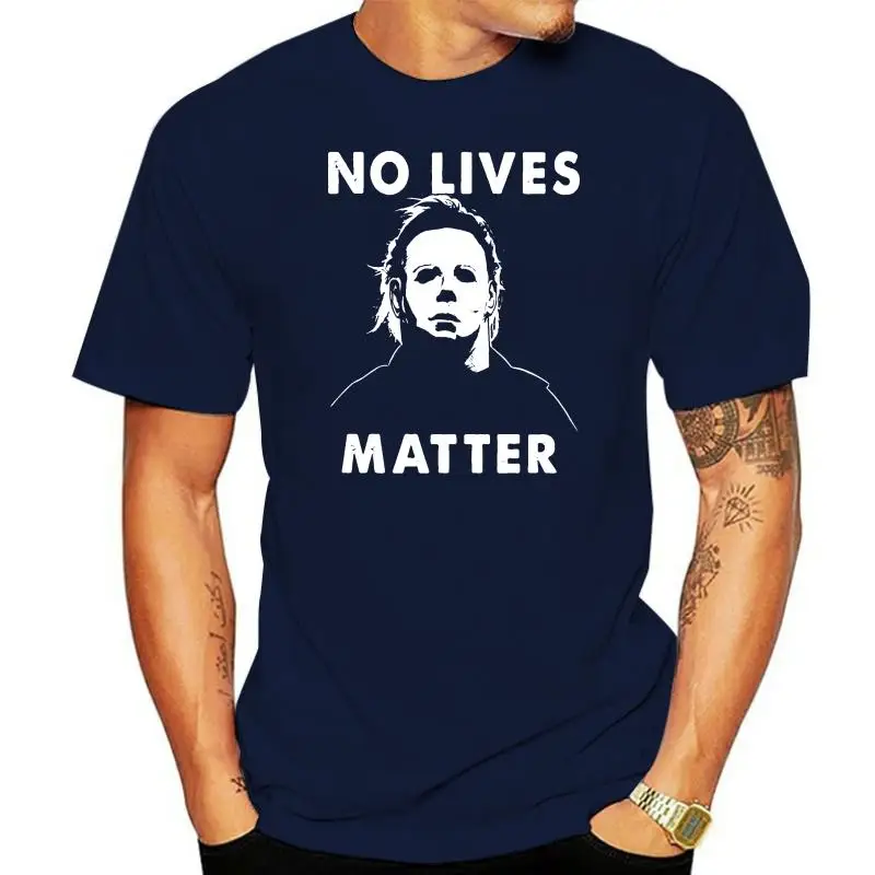 

Не важно, Майкл Майерс, забавная, ужас на Хэллоуин, женская и Мужская футболка, Размеры S 3Xl, популярная футболка без надписи