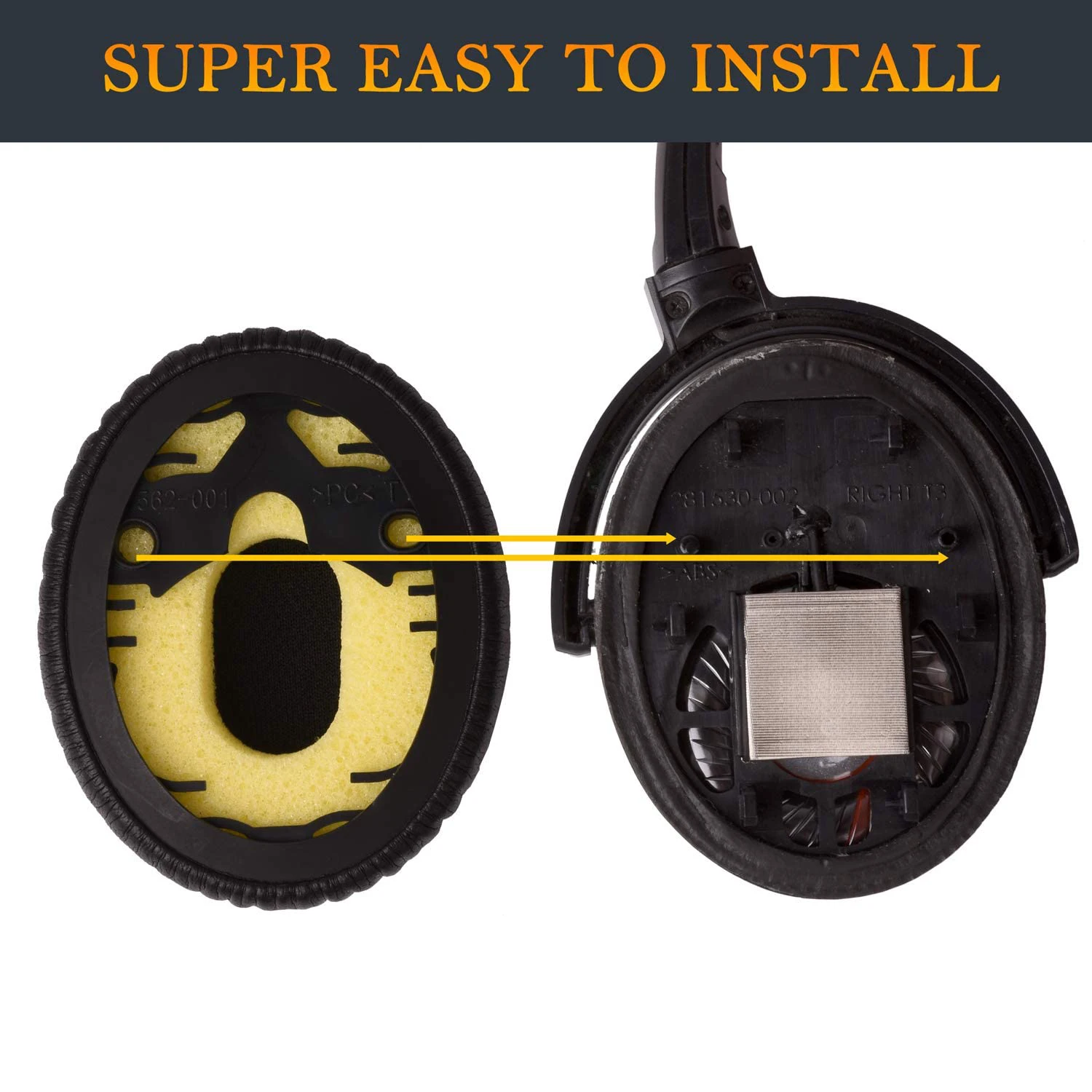 Фото 1 пара, сменные амбушюры для Bose QC3 QuietComfort, тихие, комфортные, QC 3 OE1 №2