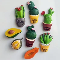 artificial cactus magnetic stickers for message board creative fridge magnets cute gifts home decor blackboard magnetic stickers