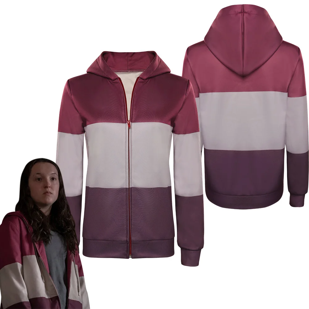 

Последний из США, искусственный костюм, полосатая толстовка, пальто, женские топы, наряды, Хэллоуин, карнавал, искусственная кожа, маскировк...