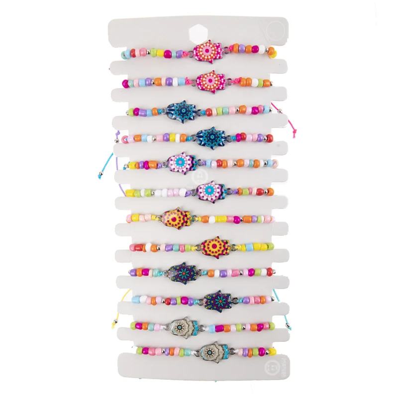 12 шт./партия шнурки для браслета с эмалью