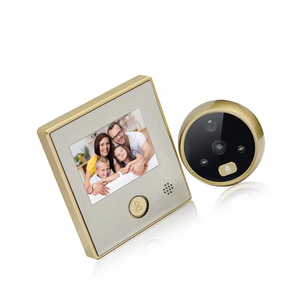 

3 Inch Lcd Camera Door Viewer Definition Outdoor Indoor Electronic Long-standby Door Bell Energy-saving Alloy Peephole