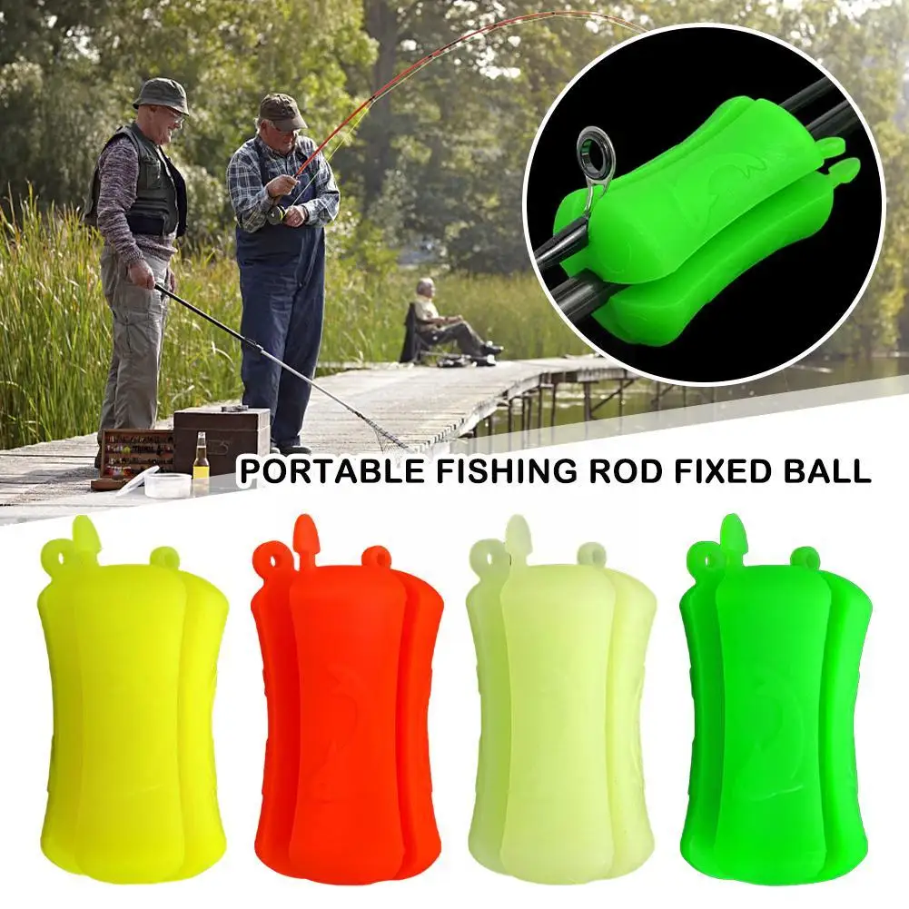 

1Pc Portable Fishing Rod Fixed Ball Soft Easy To Clean Reusable Wear Resistant Durable Fishing Pole Clip For Fishing Boat T M7H8