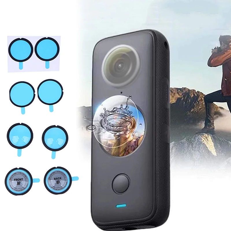 

1Set Lens Protector For Insta360 One X2 Sticky Lens Guards For Insta 360 One X3 Anti-scratch Camera Cover Protective Accessories