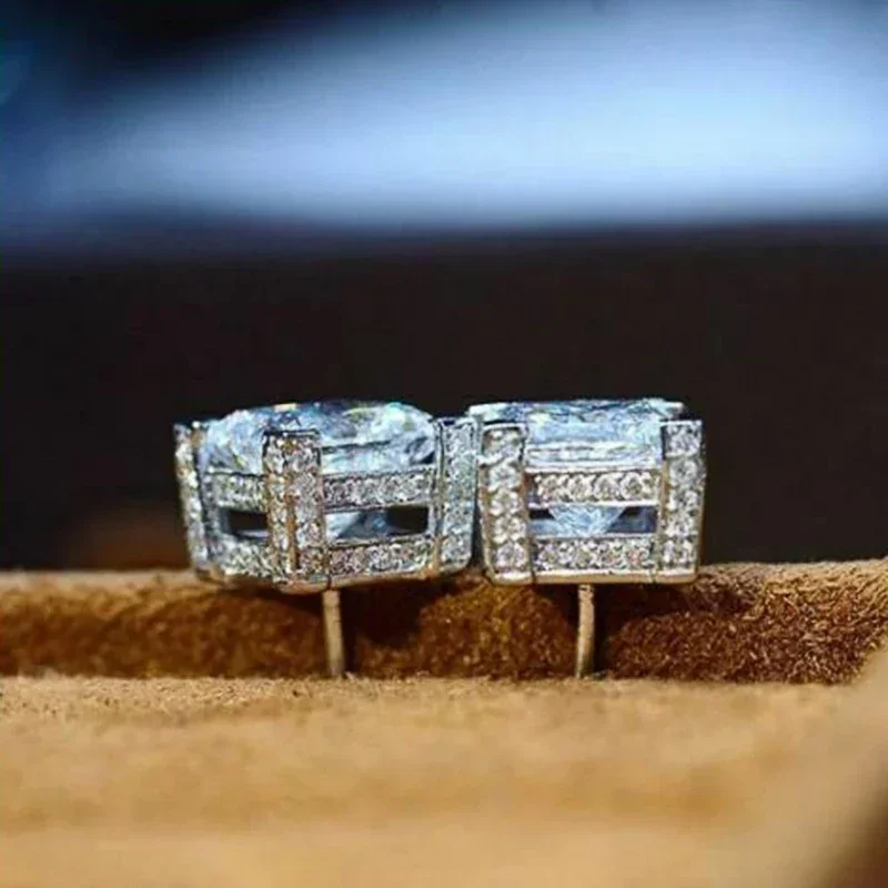 Классические квадратные аксессуары для женщин Аксессуары Для Пирсинга Ушей