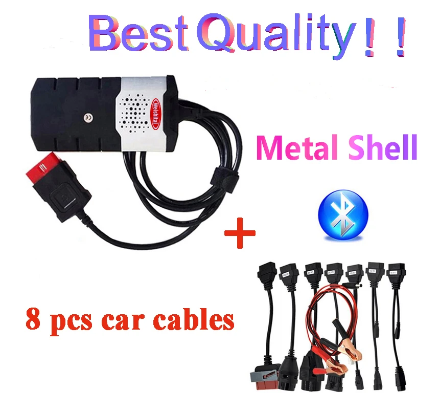 

2022 Delphi DS150E Scanner With Keygen For Bluetooth Obd Obd2 Obdii Diagnostic Scanner Tool,Full Set 8 Car Cables