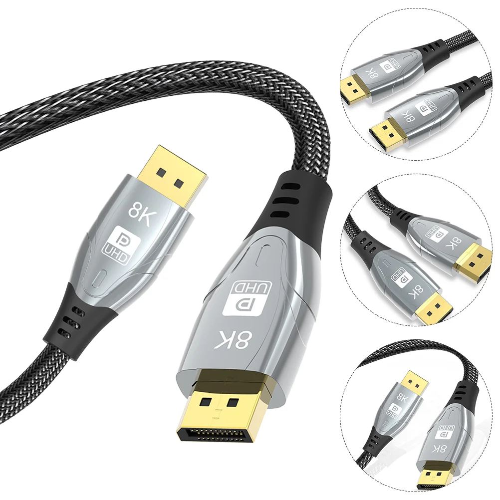 

Cable Male Display Portdpextension Cord Laptop Monitor Gpu Pcvideo Accessory