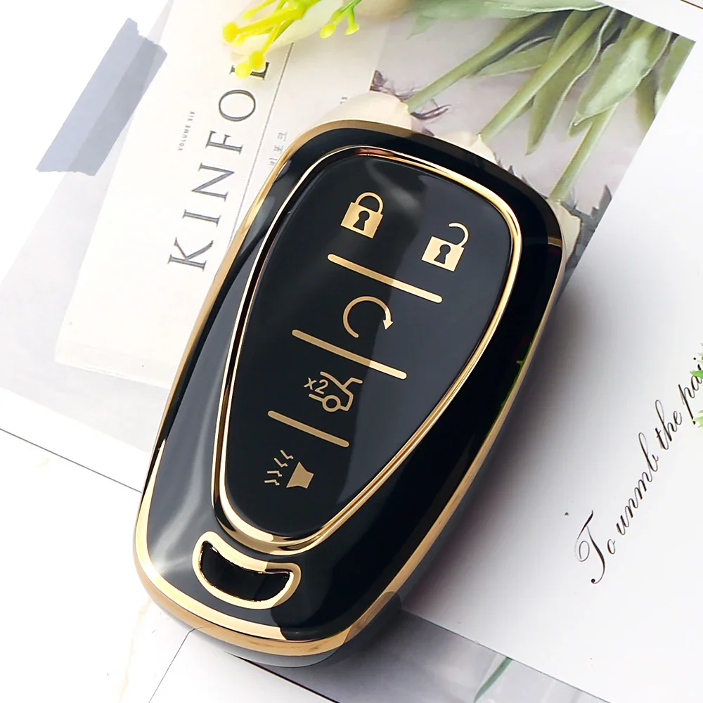 

KEYYOU 1 шт. чехол из ТПУ для дистанционного ключа автомобиля для Chevrolet Chevy Camaro Cruze Malibu Equinox Onix Spark Sonic Volt Protect Shell