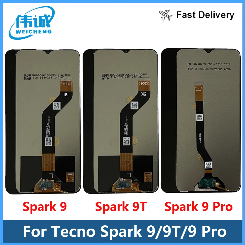 Для Tecno Spark9 KG5p Spark 9T KH6 ЖК-дисплей дигитайзер сенсорного экрана в сборе запасные